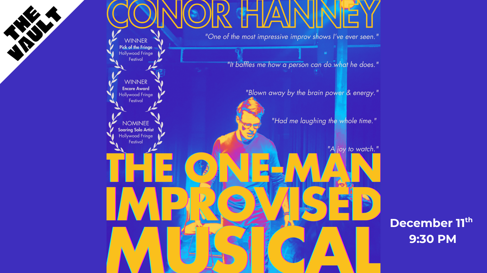 THE ONE-MAN IMPROVISED MUSICAL (The Vault)