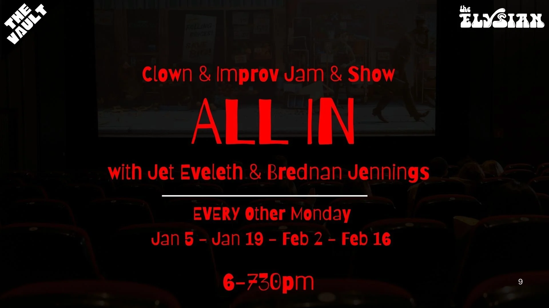 All In - Clown and Improv Jam (The Vault)