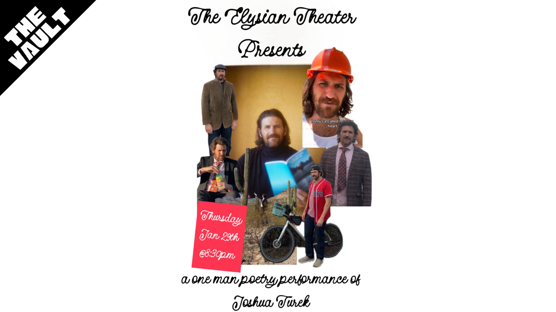 Joshua Turek’s One Man Poetry Performance (The Vault)