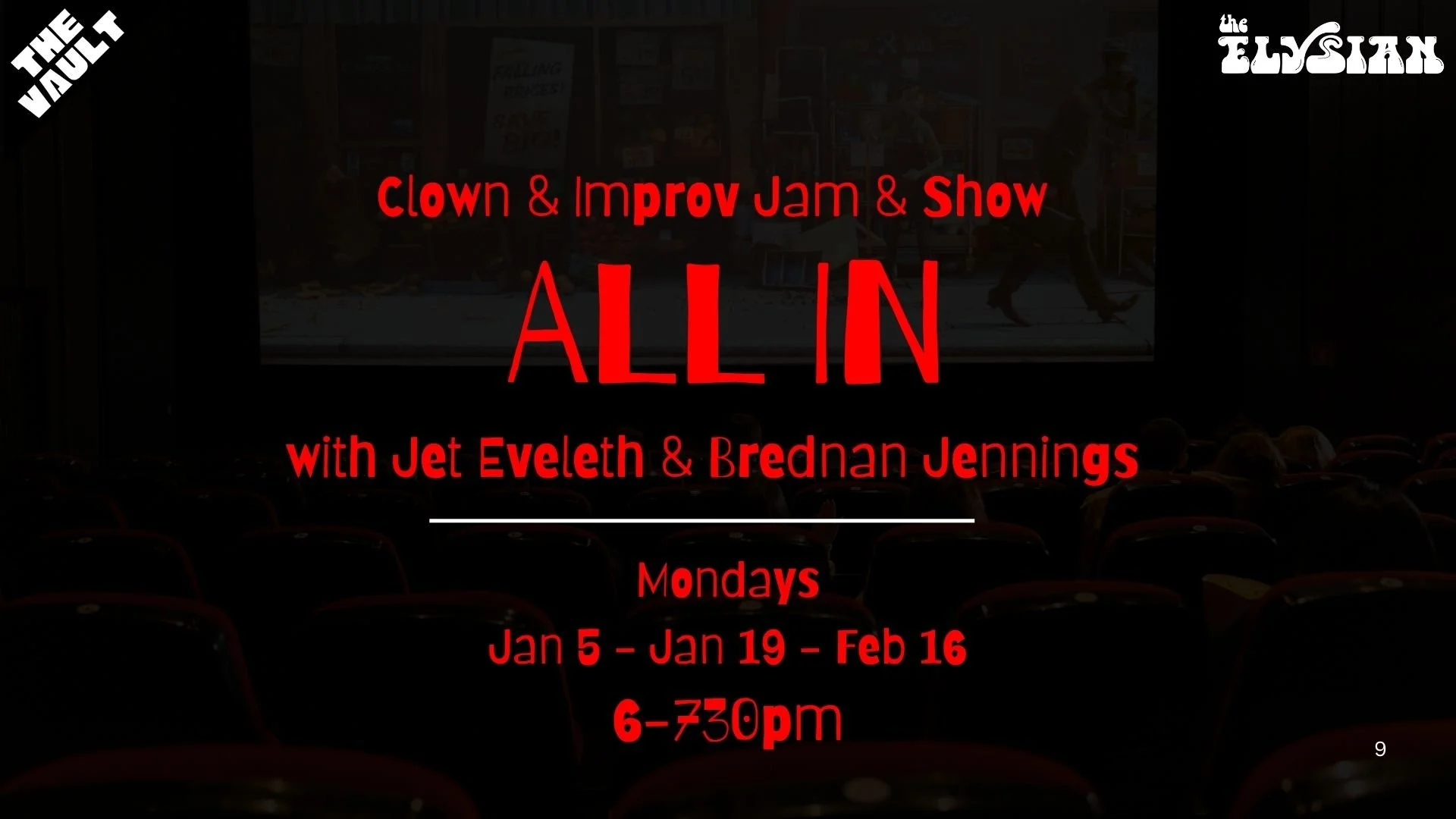 All In - Clown and Improv Jam (The Vault)