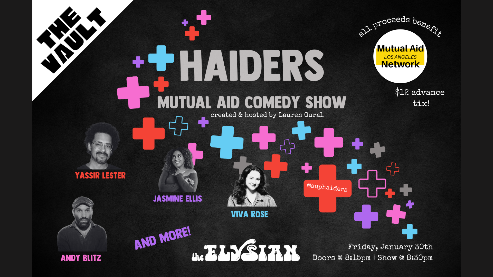 Haiders Mutual Aid Comedy Show (The Vault)
