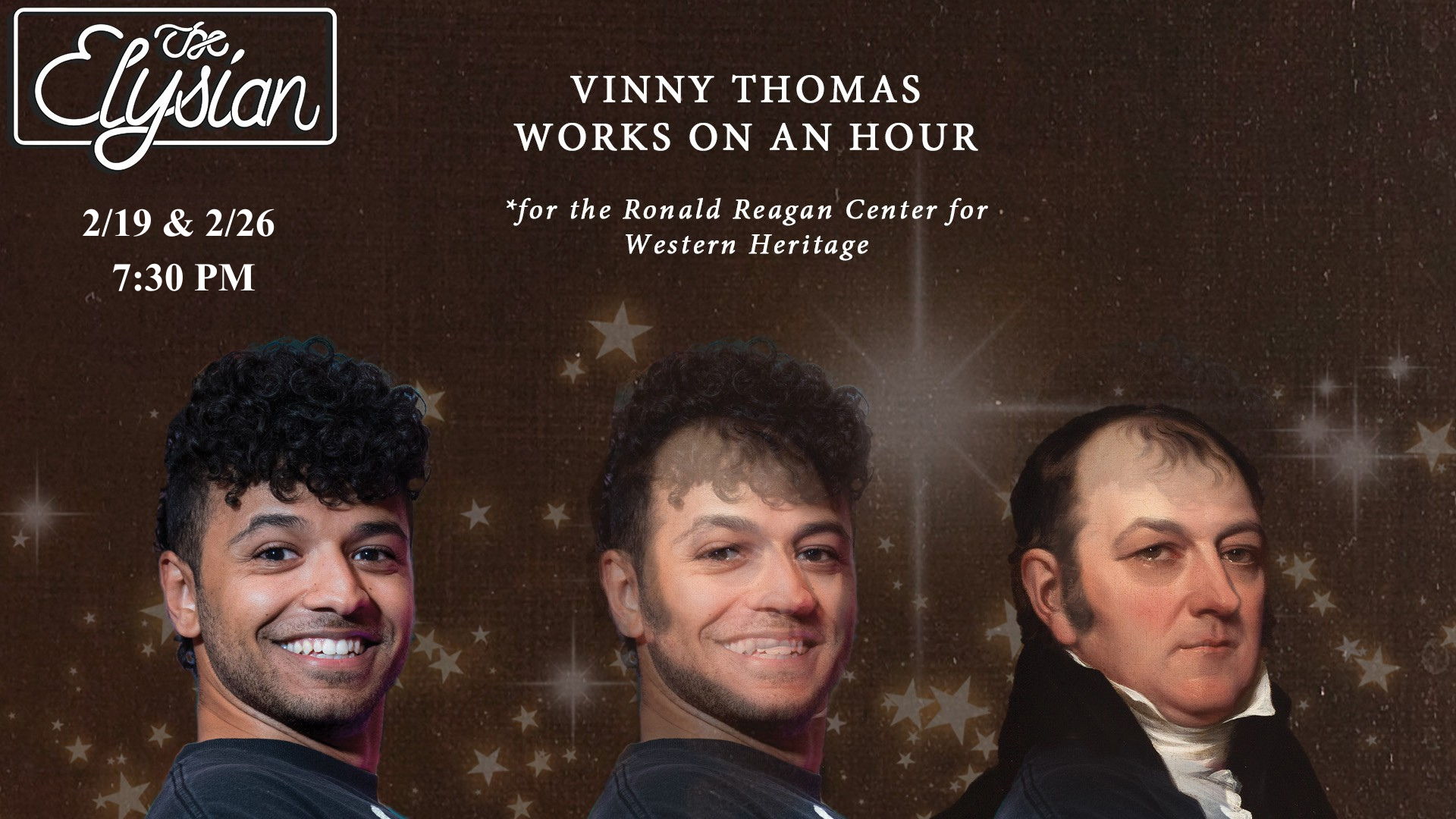 Vinny Thomas Works on an Hour (for the Ronald Reagan Center for Western Heritage) 
