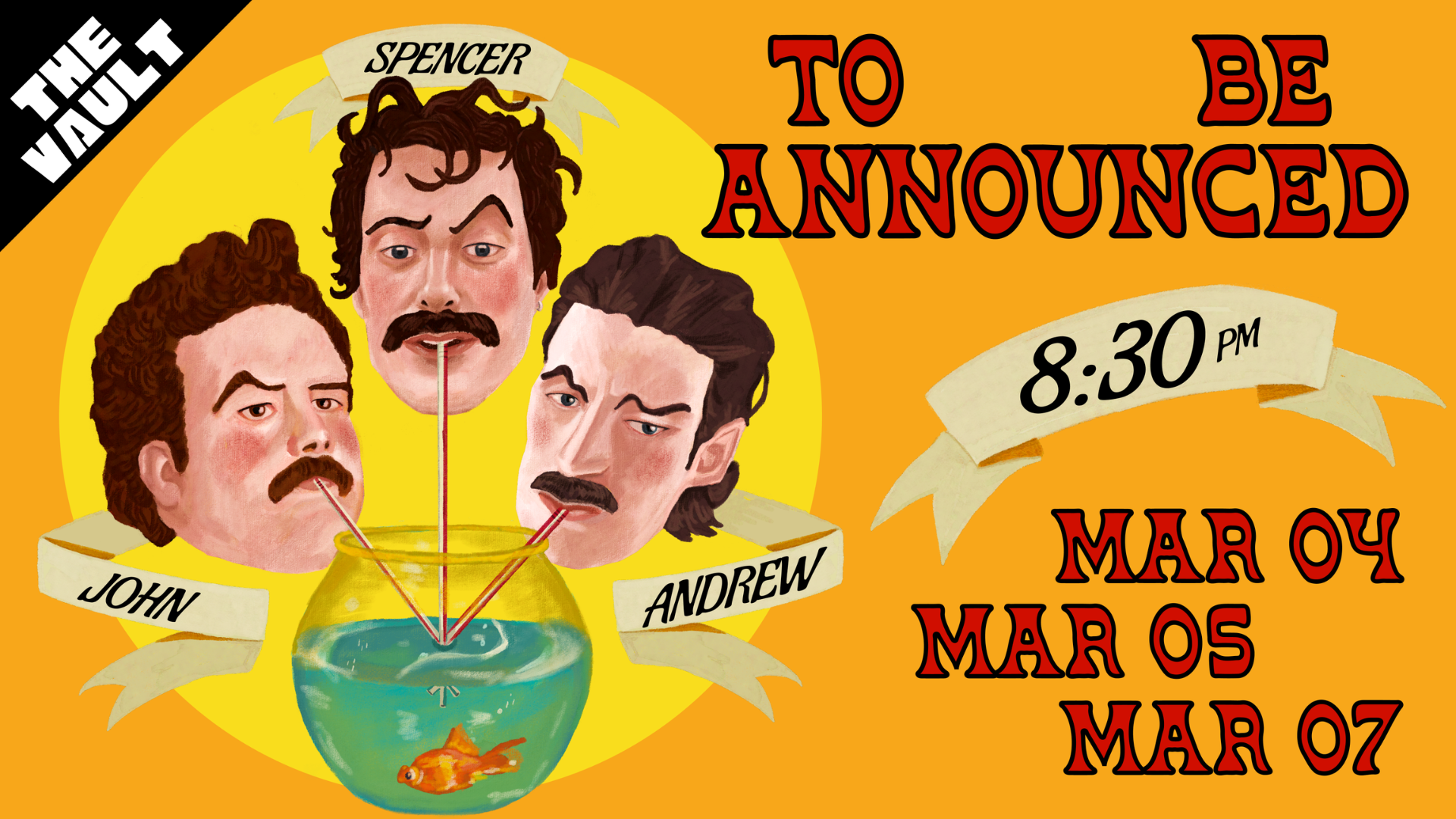 To Be Announced: John Norris, Andy Duncan and Spencer Brisson (The Vault)