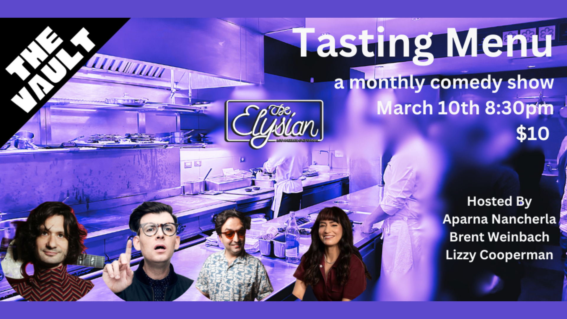 Tasting Menu Comedy (The Vault) 