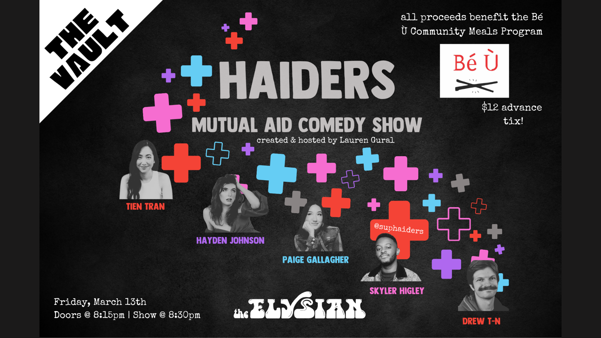 Haiders Mutual Aid Comedy Show (The Vault)