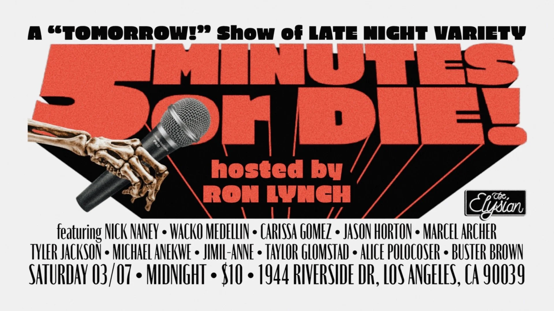 Tomorrow! w/ Ron Lynch