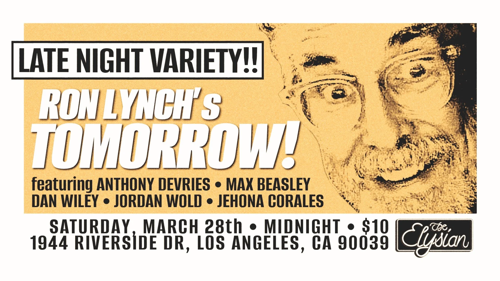 Tomorrow! w/ Ron Lynch