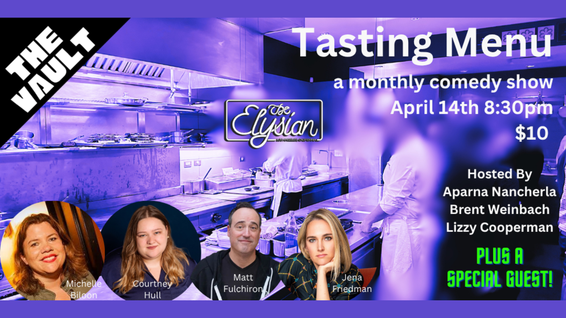 Tasting Menu Comedy (The Vault) 