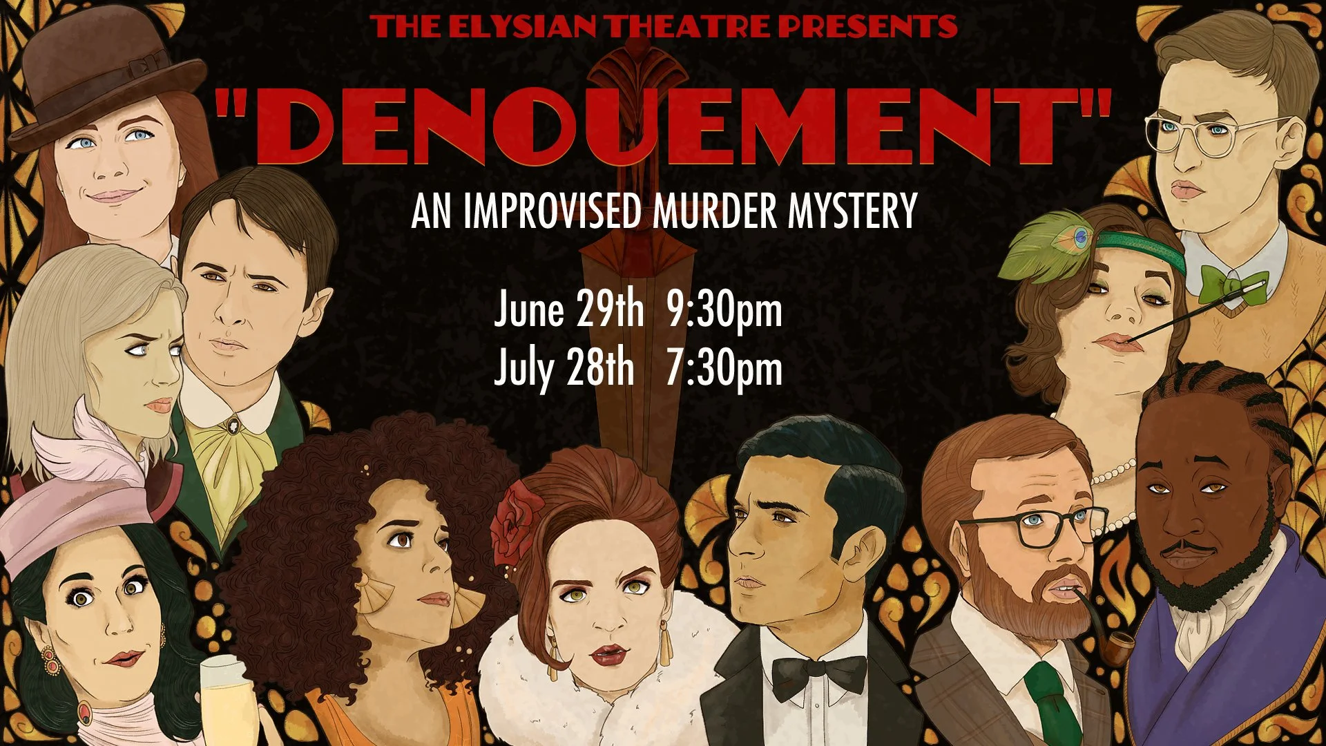 Denouement: An Improvised Murder Mystery (IN PERSON &amp; LIVESTREAM)