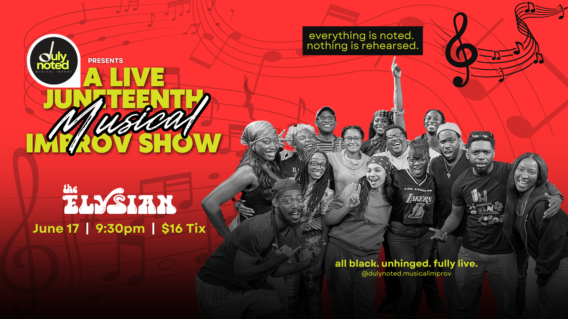 A LIVE Juneteenth Musical Improv Show