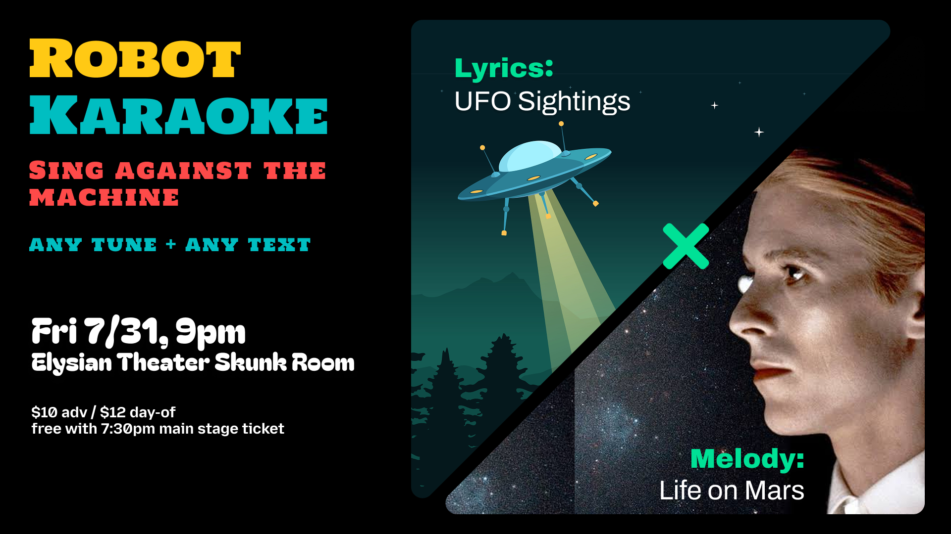 Robot Karaoke: Sing Against The Machine (Skunk Room)