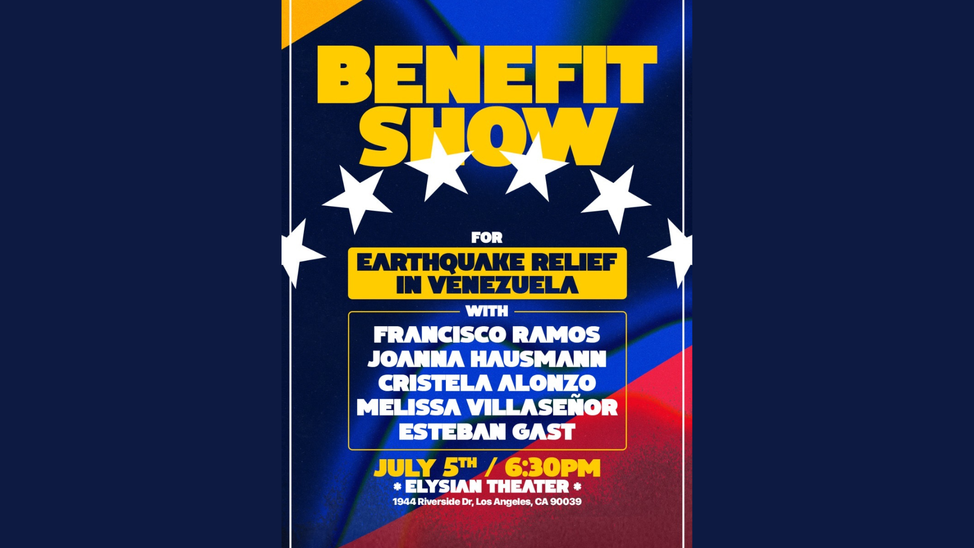 Benefit Show for Earthquake Relief in Venezuela (Skunk Room)