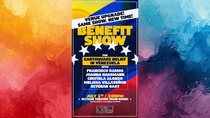 *SOLD OUT* Benefit Show for Earthquake Relief in Venezuela (MAIN ROOM)