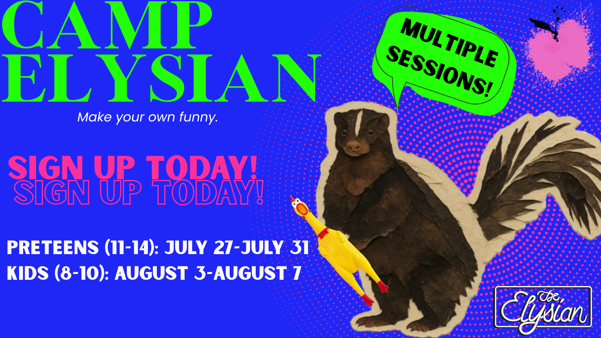Camp Elysian - ALL SESSIONS