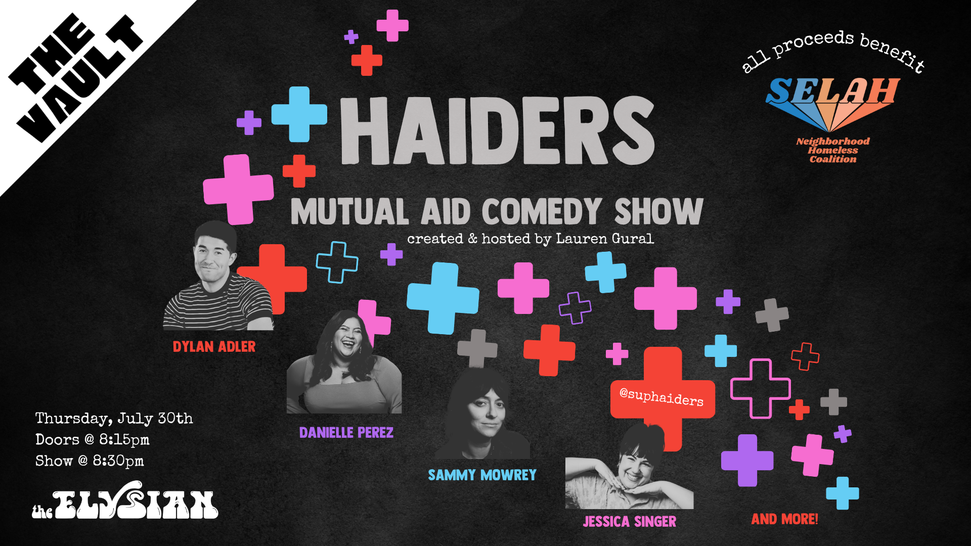 Haiders Mutual Aid Comedy Show (The Vault)