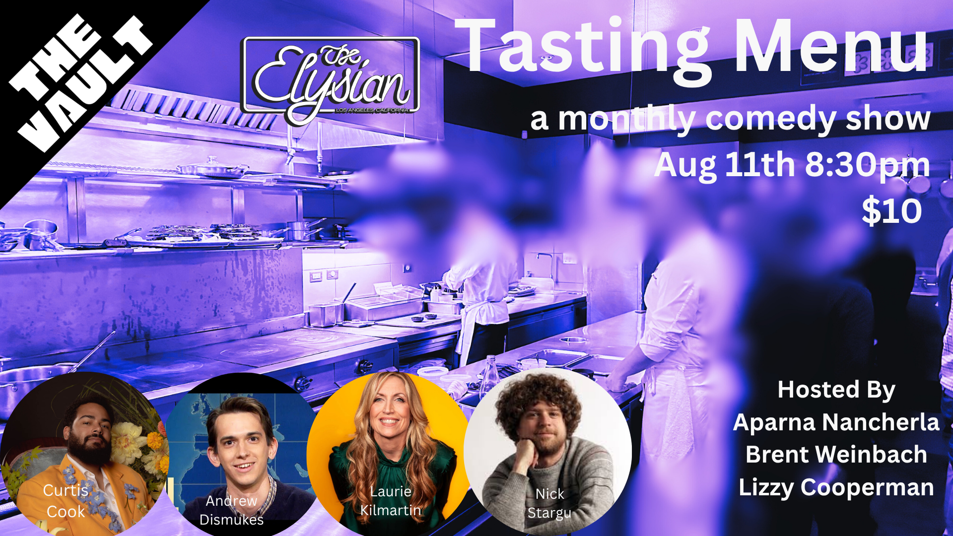 Tasting Menu Comedy (The Vault) 