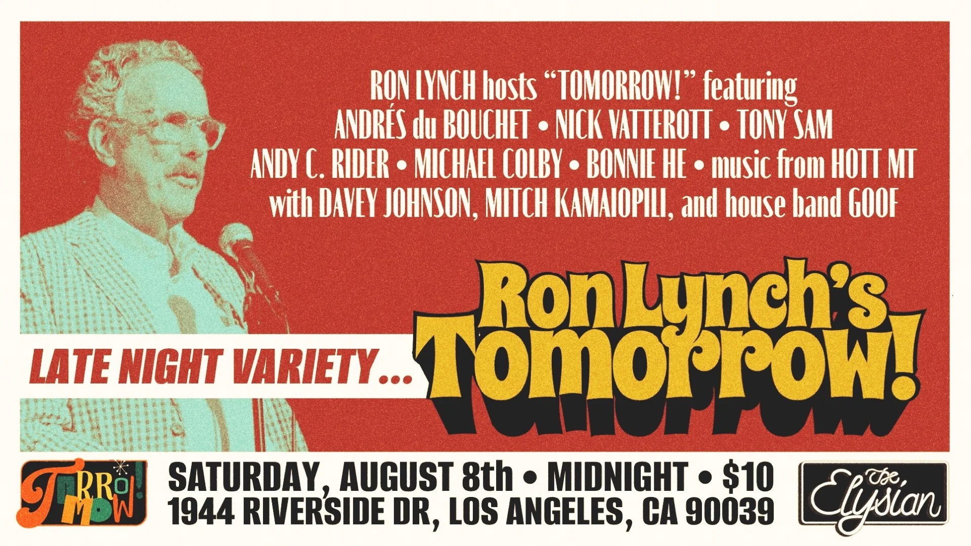 Tomorrow! w/ Ron Lynch 