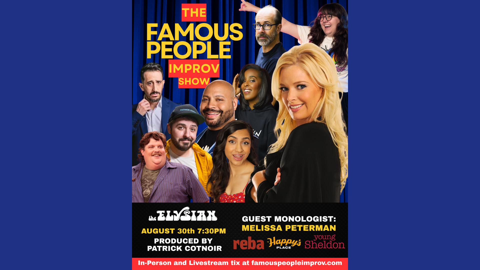 The Famous People Improv Show (IN-PERSON &amp; LIVESTREAM)