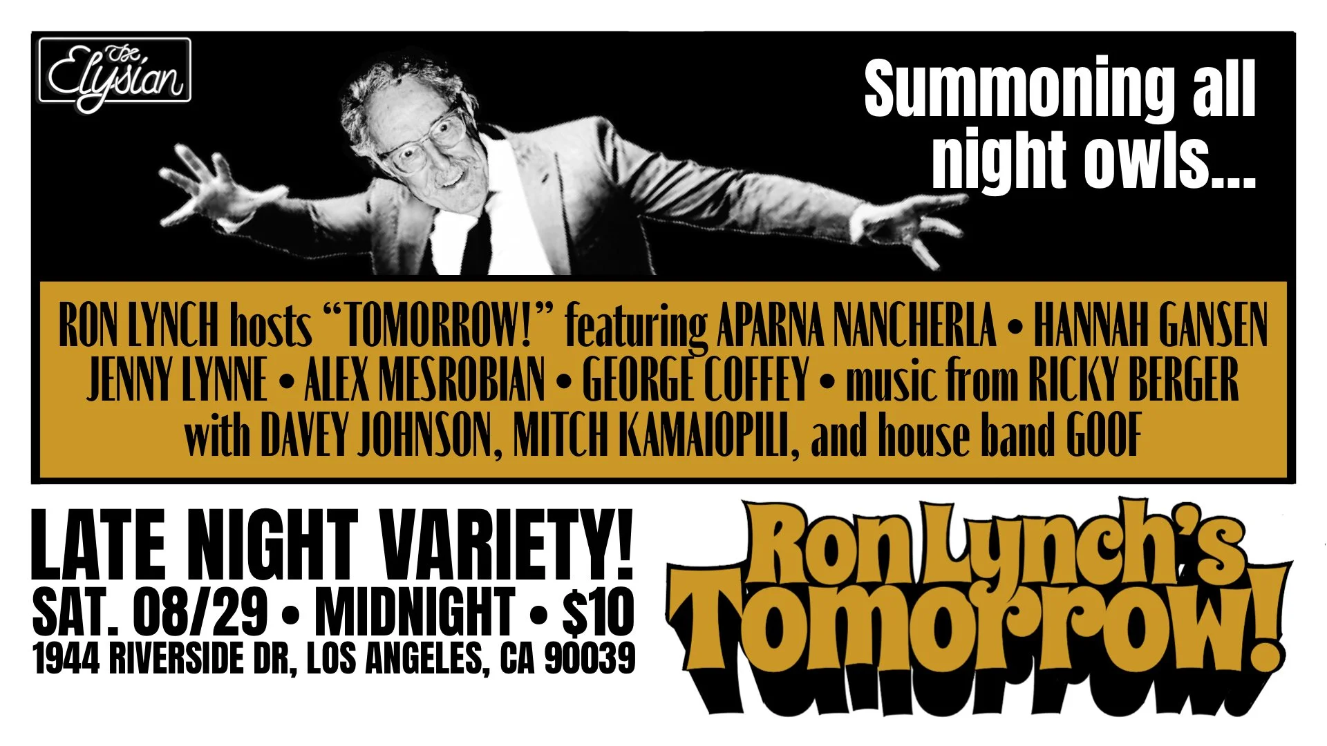 Tomorrow! w/ Ron Lynch