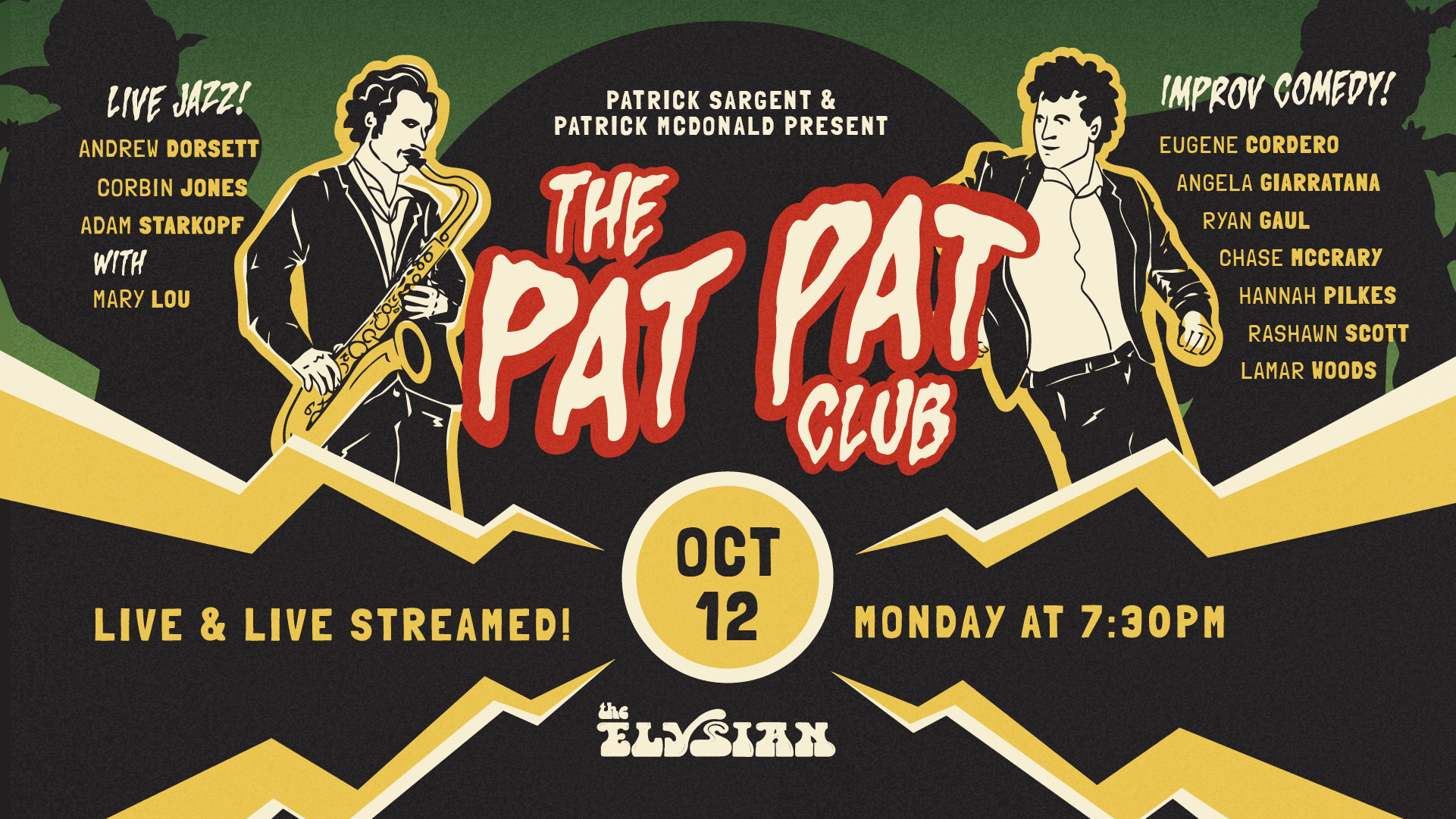 The Pat Pat Club (IN-PERSON &amp; LIVESTREAM)