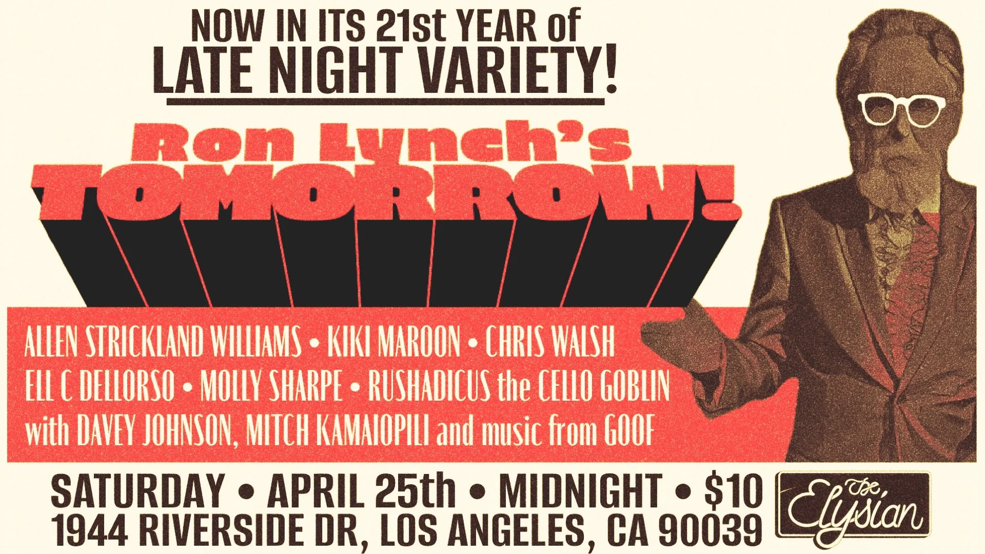 Tomorrow! w/ Ron Lynch 