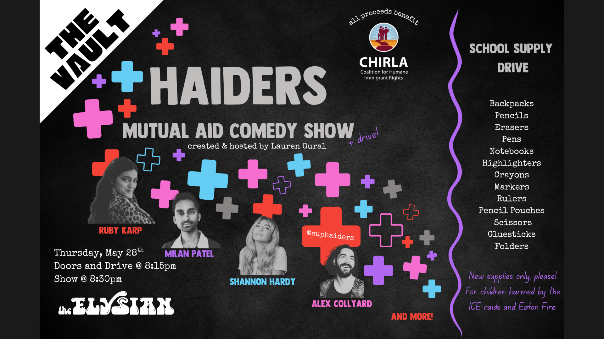 HAIDERS MUTUAL AID COMEDY SHOW (The Vault)