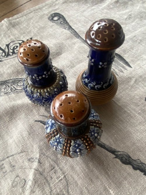 Vintage Doulton Lambeth Pepper Pots