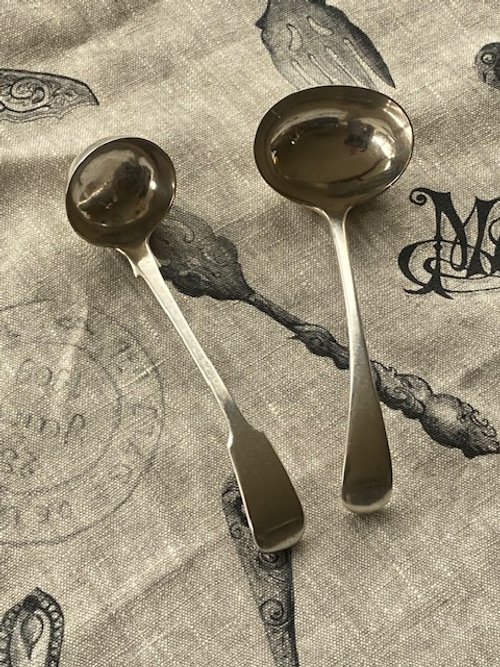 Vintage Silver Plate Sauce Ladles