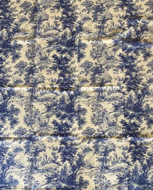 Blue Toile Collection - 100% European Linen