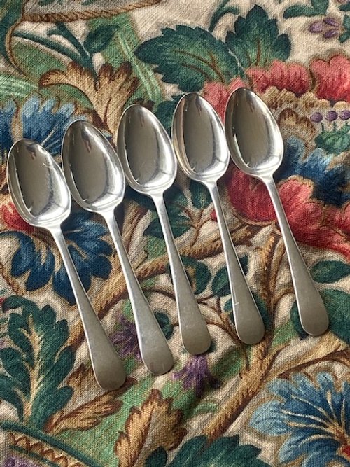 Vintage Silver Plate Teaspoons (5)