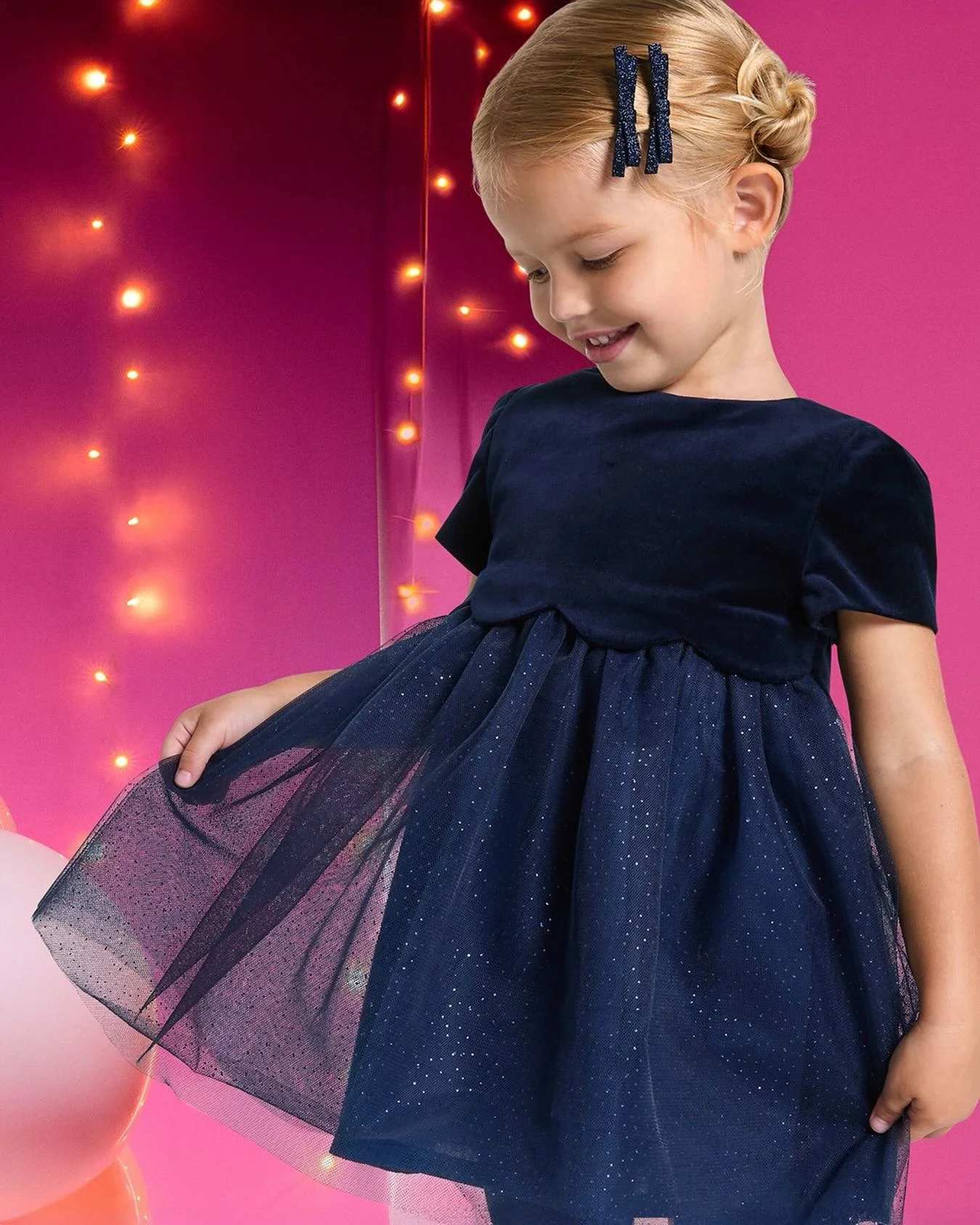 Little twirls in Velvet and Tulle 🎁✨​ With delicate pleats and a dainty scalloped waist, this blue festive dress is made to delight.​

Available in stores and online.

#JacadiParis #birthdaydress #kidswear