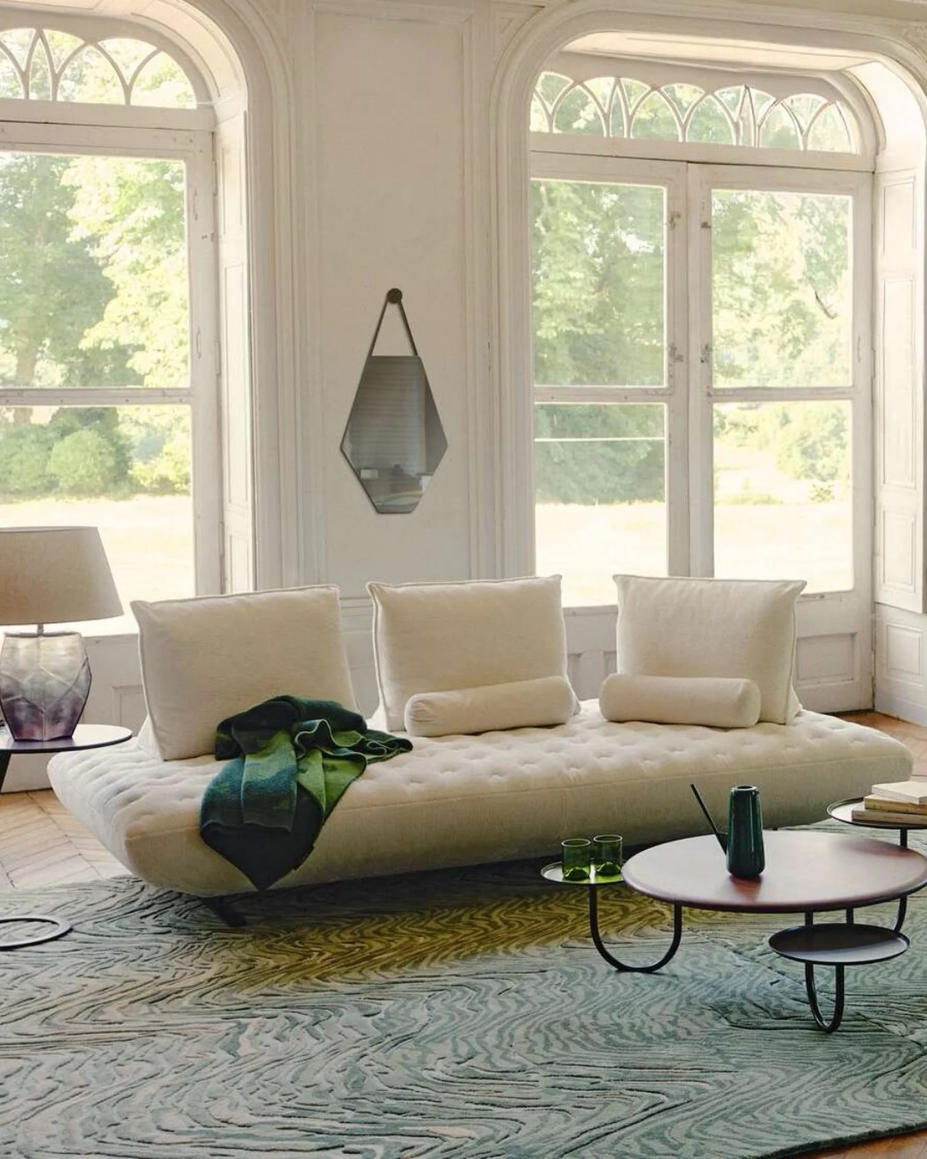 Meet the iconic Prado Sofa, designed by Christian Werner.​

With its deep quilted seat and movable weighted backrests, Prado blends comfort, flexibility, and
contemporary elegance. Transform it effortlessly from sofa to daybed for modern living at it