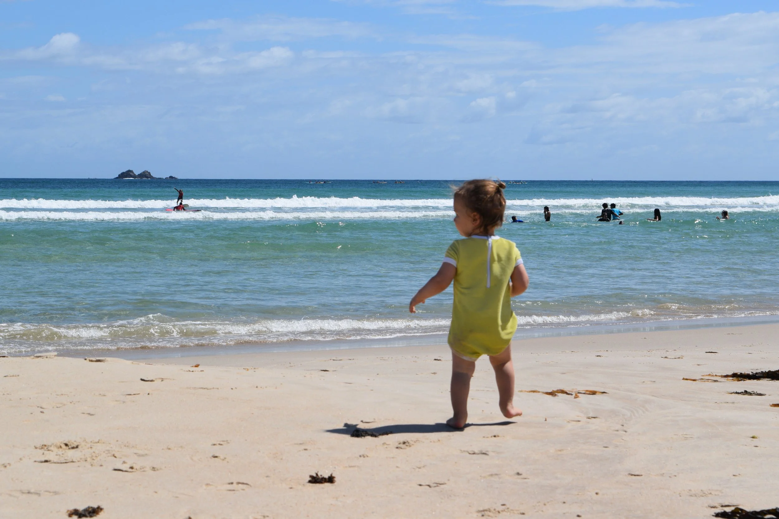Kid on Byron Beach