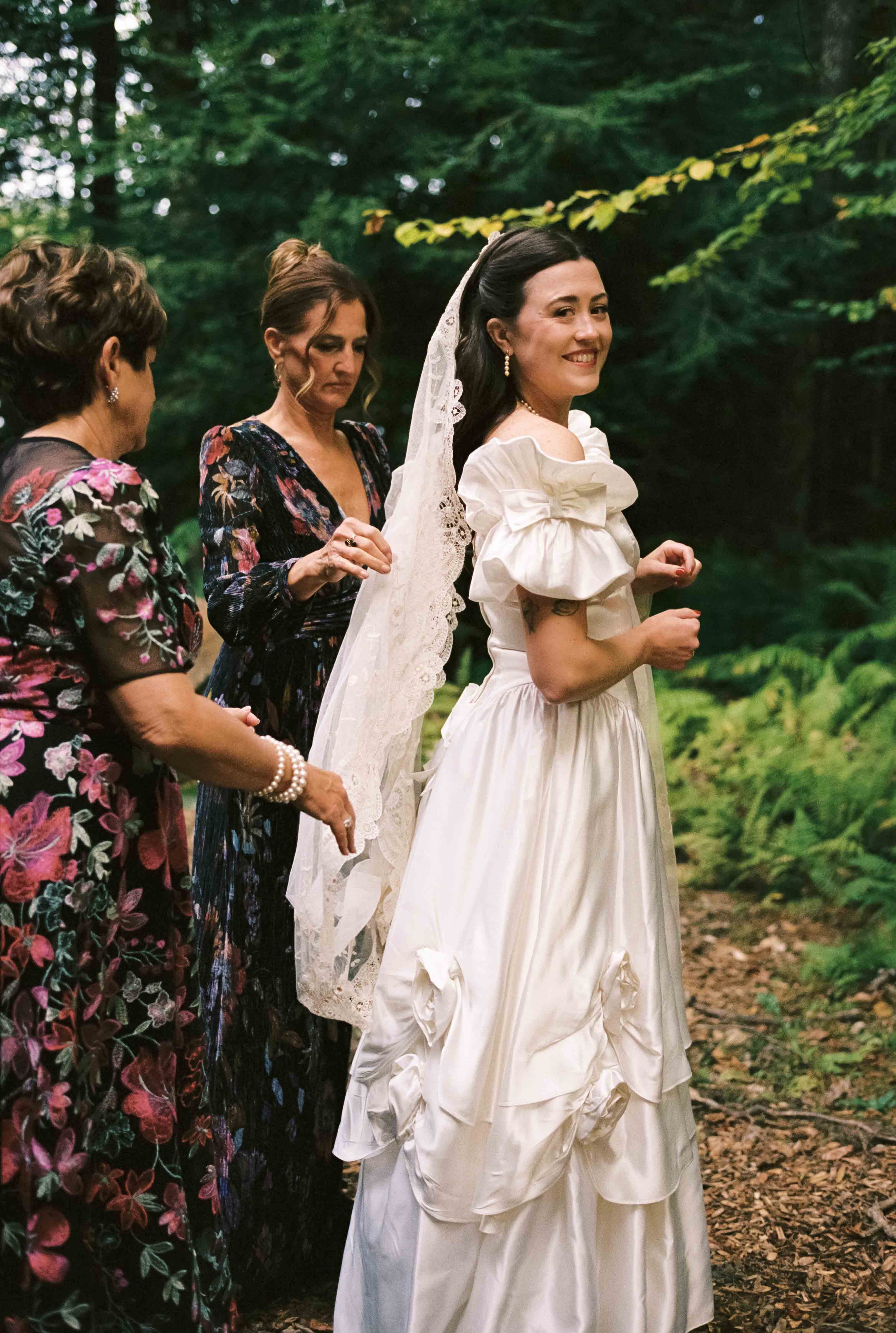 Bride getting ready for her ceremony
