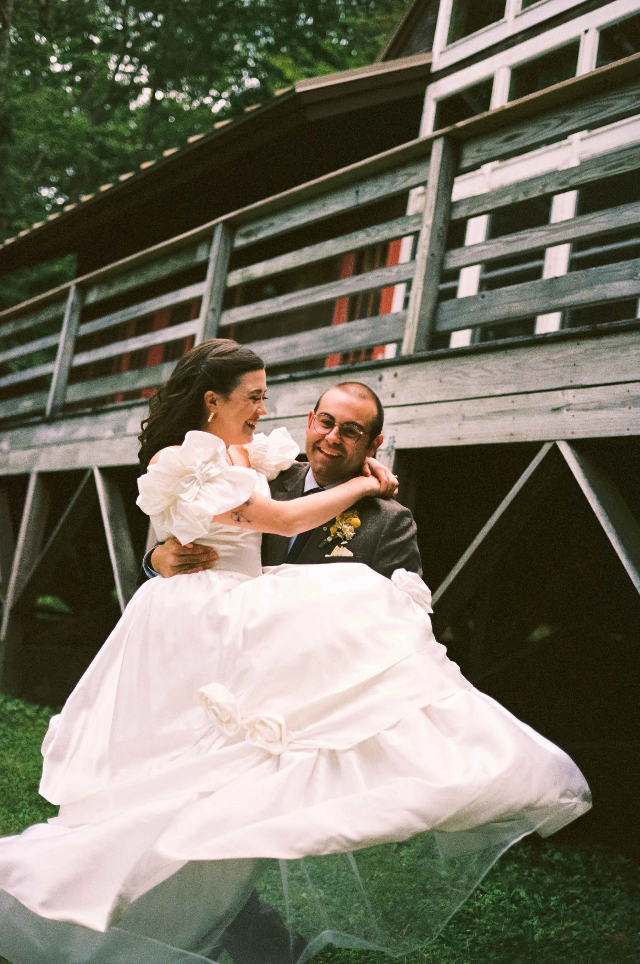 Classic couples portrait on film