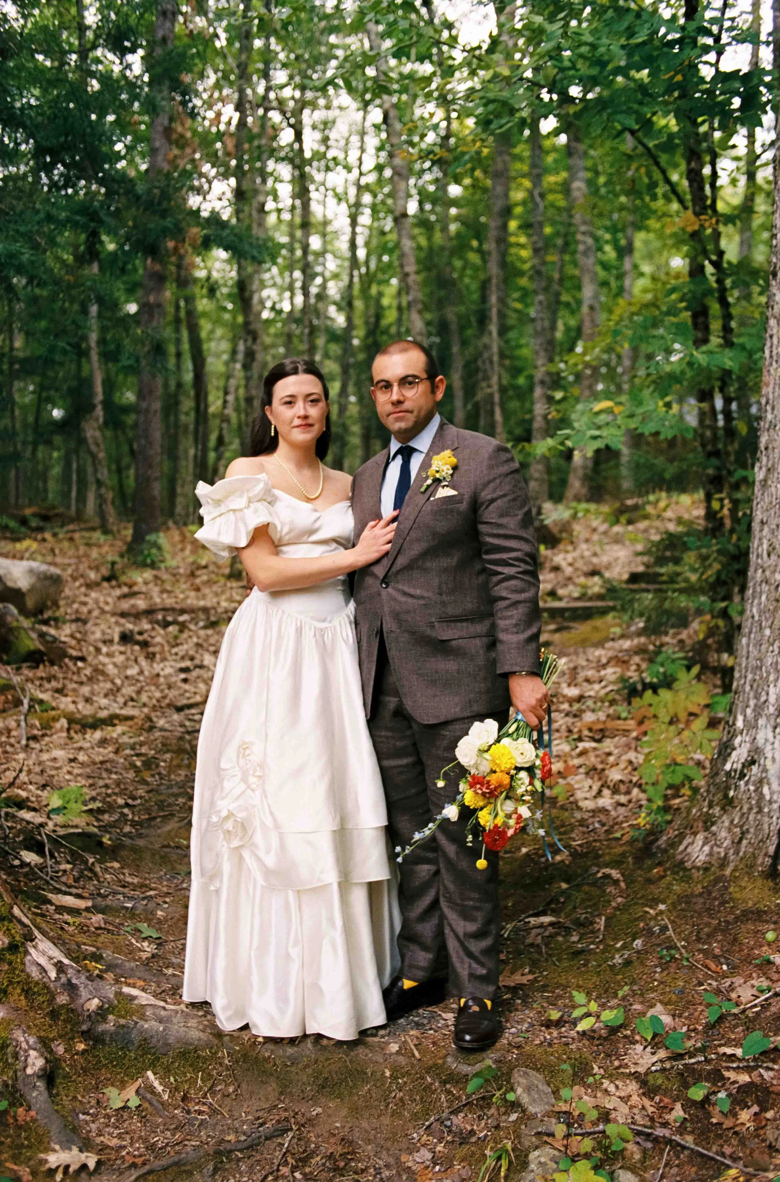 Classic couples portrait on film