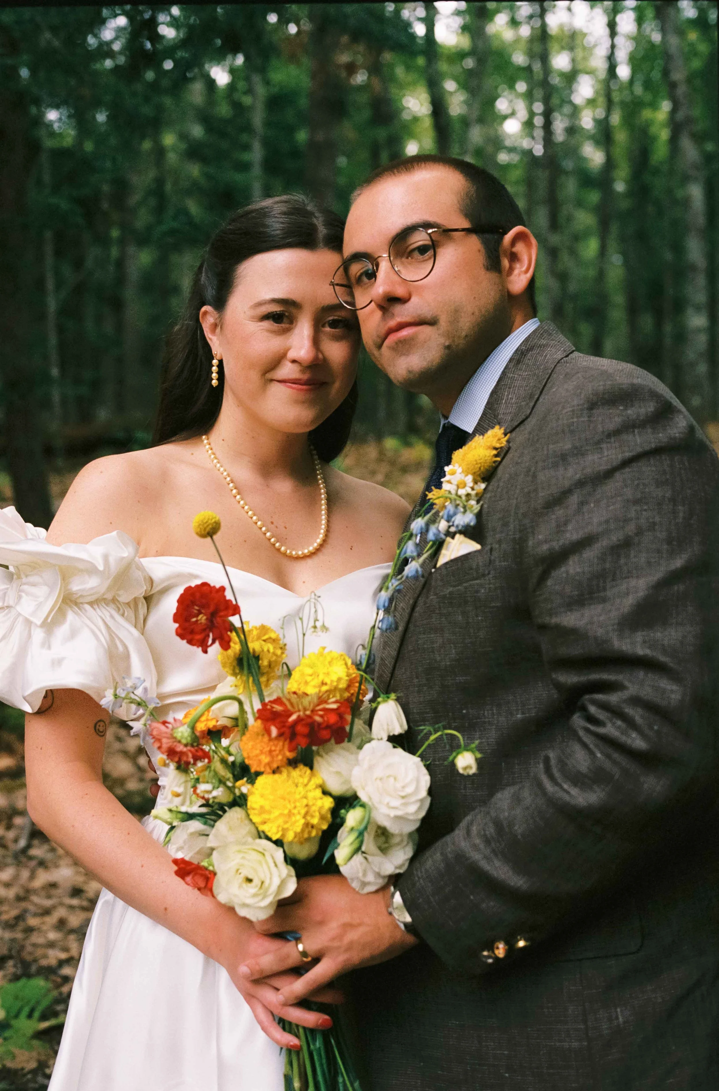 Classic couples portrait on film