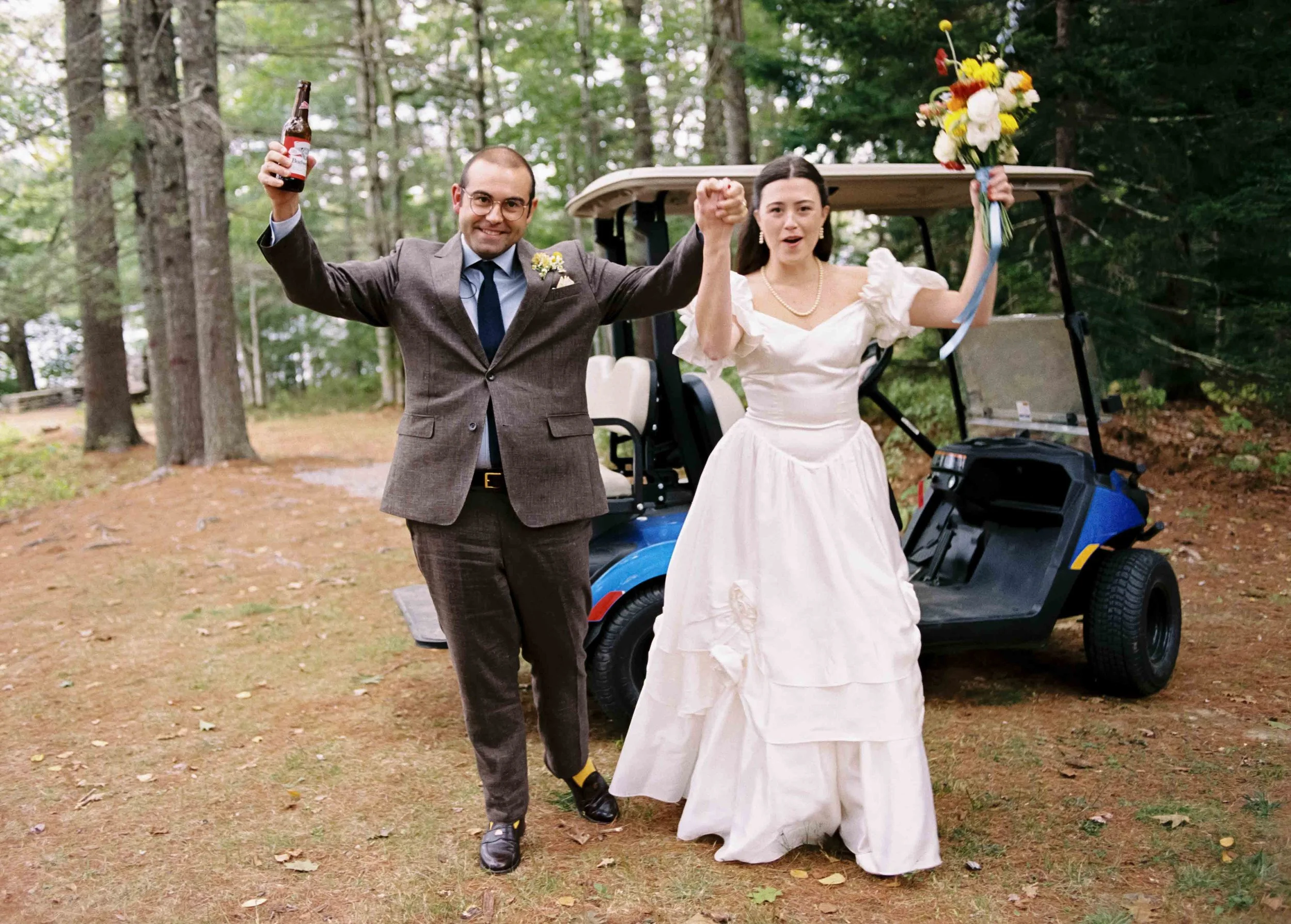 Couple entering their cocktail hour