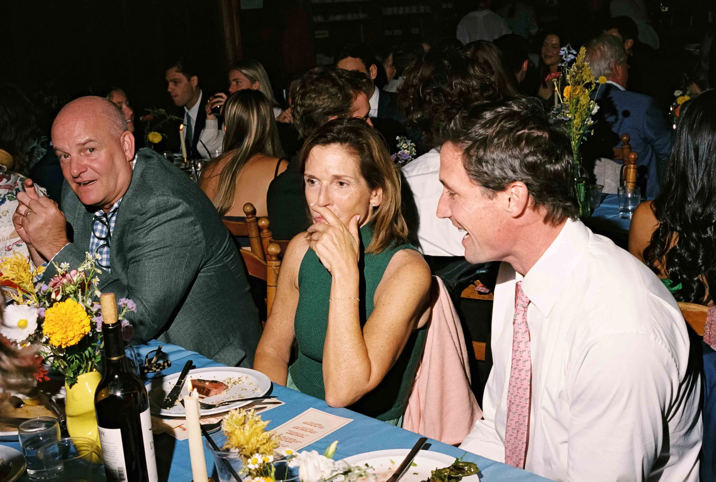 Wedding dinner at a camp in Maine