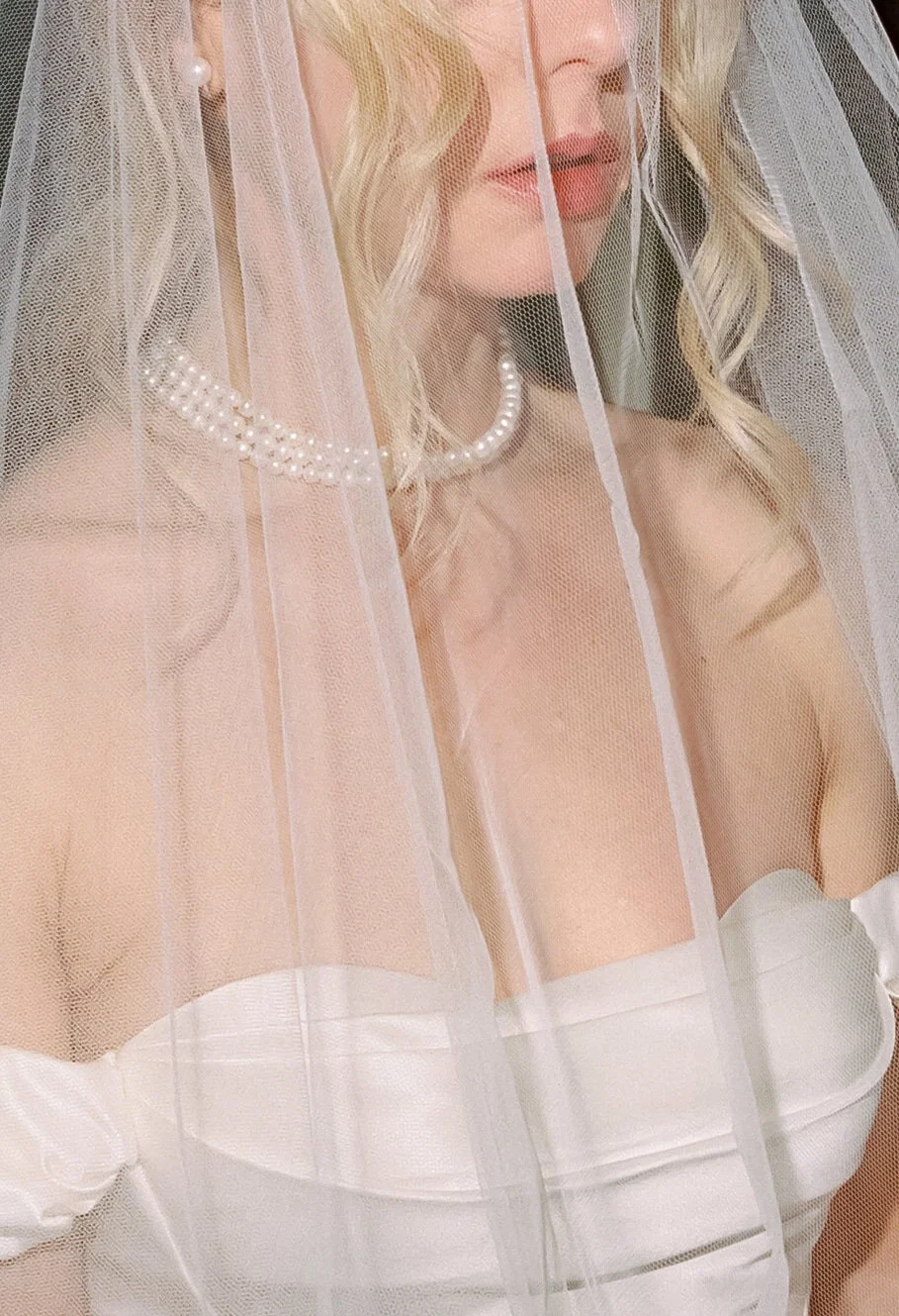 Bridal portrait of a bride on her wedding day