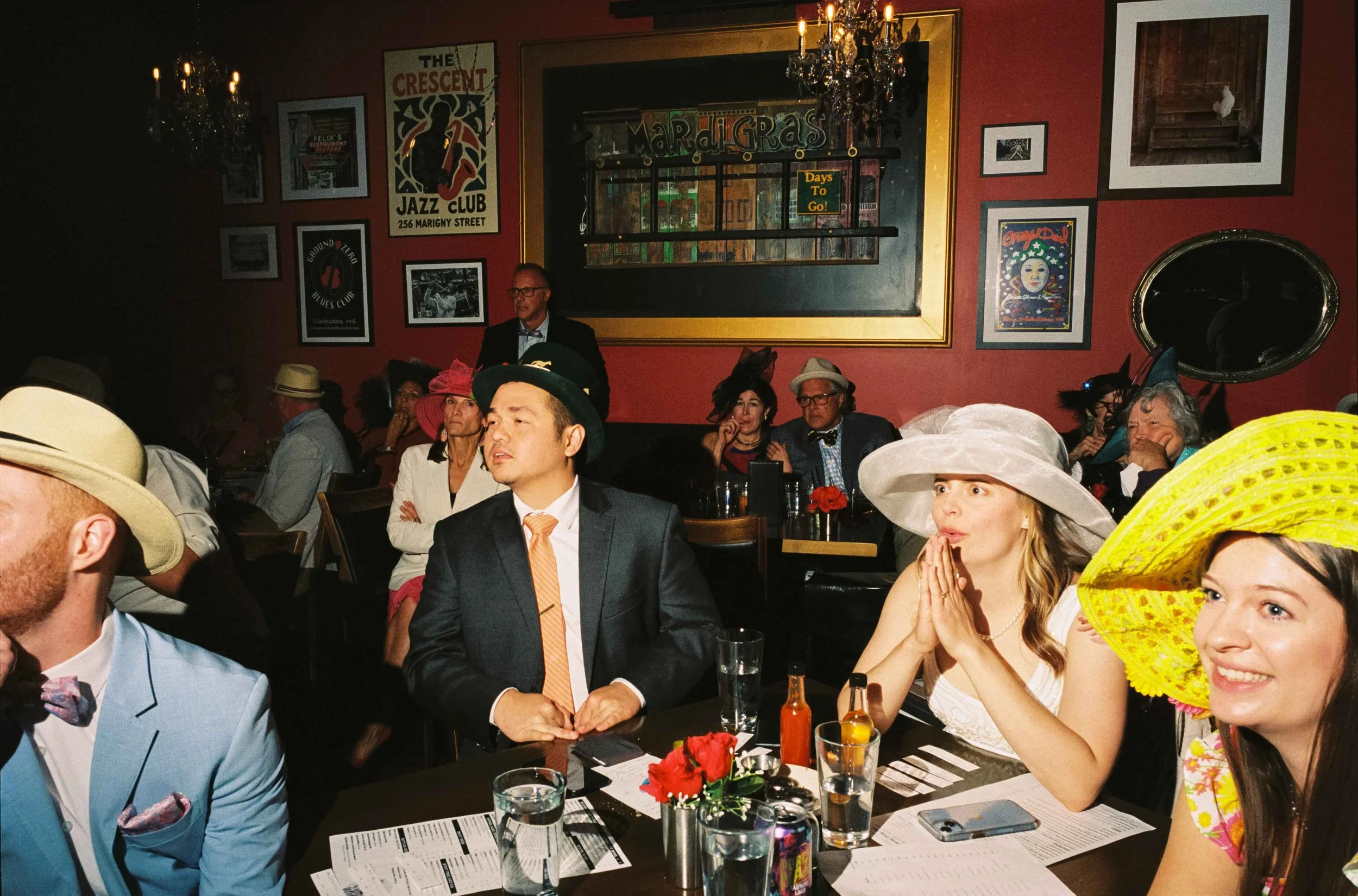 People watching the Kentucky Derby captured on film