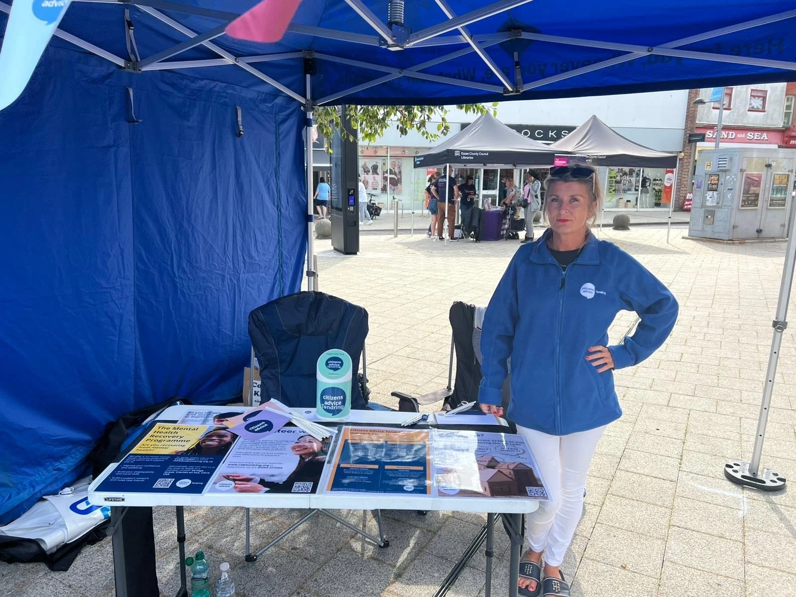 Citizens Advice Tendring stall at the Clacton Airshow 2026