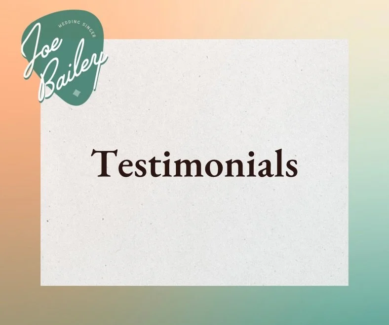 Just *some* of my favourite testimonials. Sometimes when I&rsquo;m feeling a bit low it helps to go back and read some of your wonderful 5 star reviews. Thank you for trusting me to provide the soundtrack for your big day.
