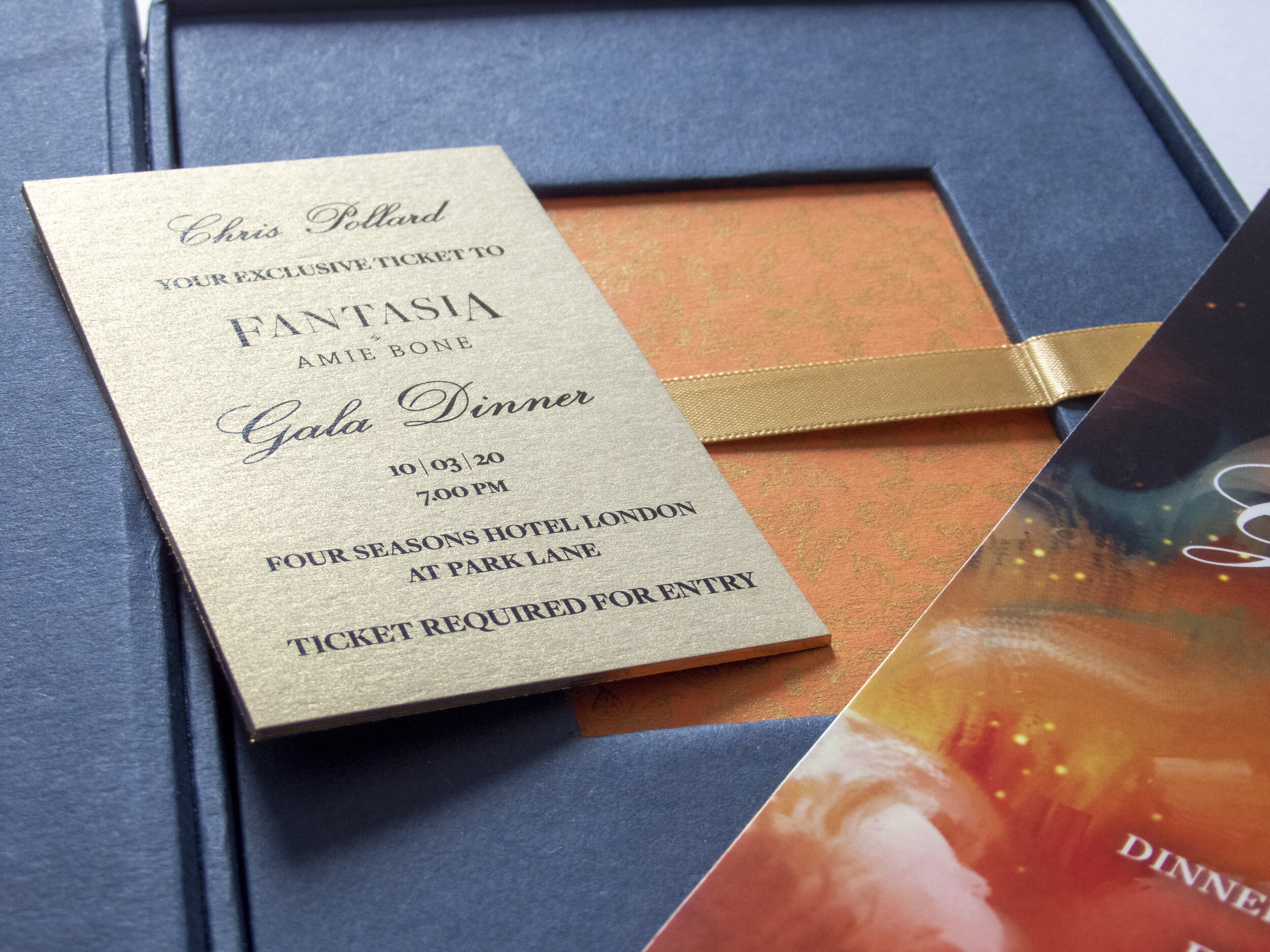 luxury Personalised event ticket digital print