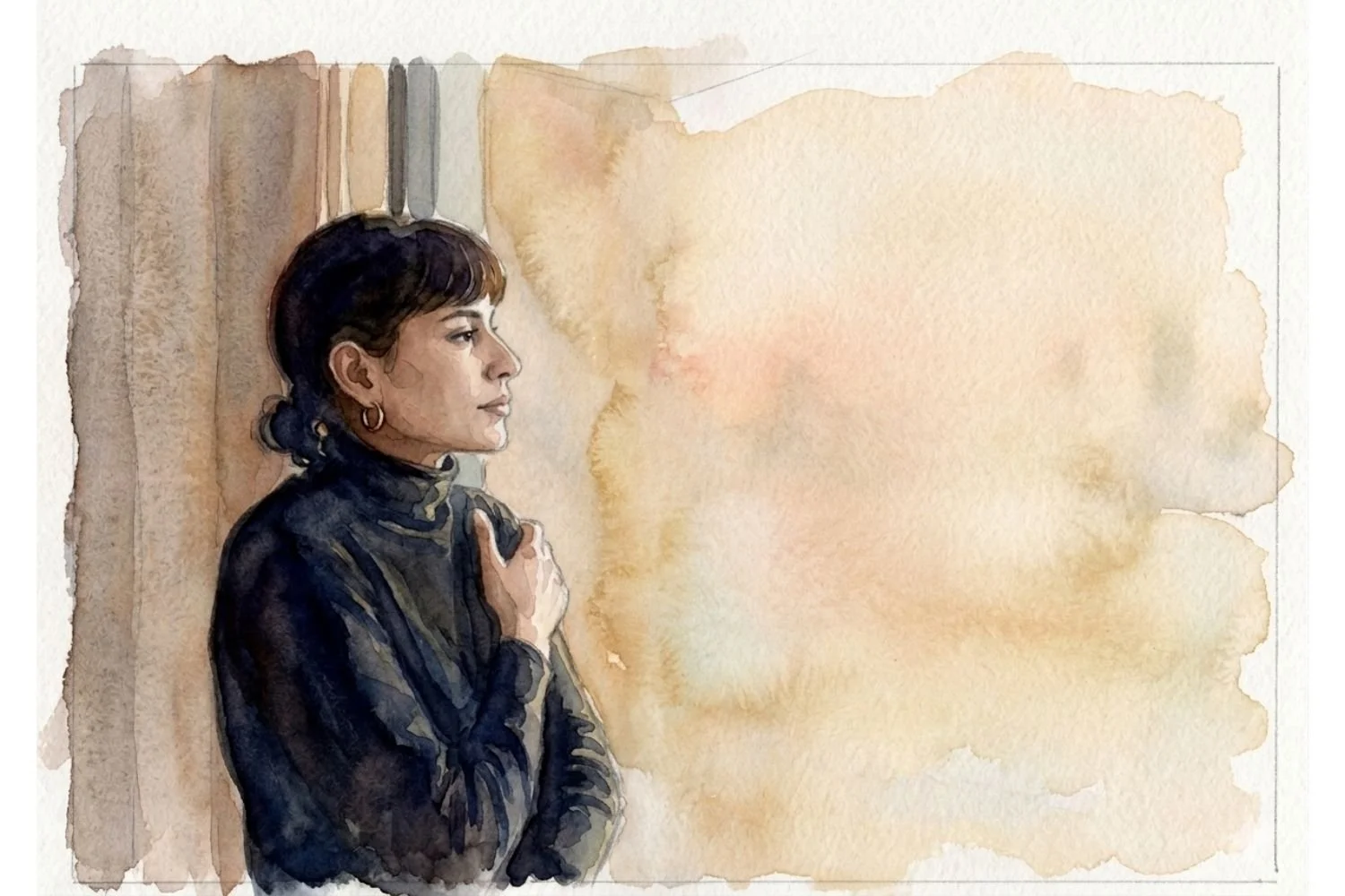 Mother sitting quietly by a window in the postnatal period.jpg