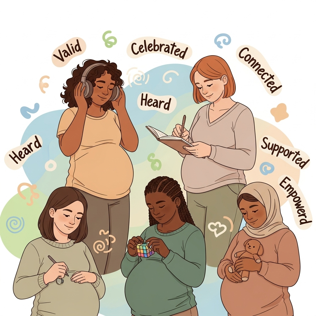 a diverse group of women symbolizing diversity and neurodiversity