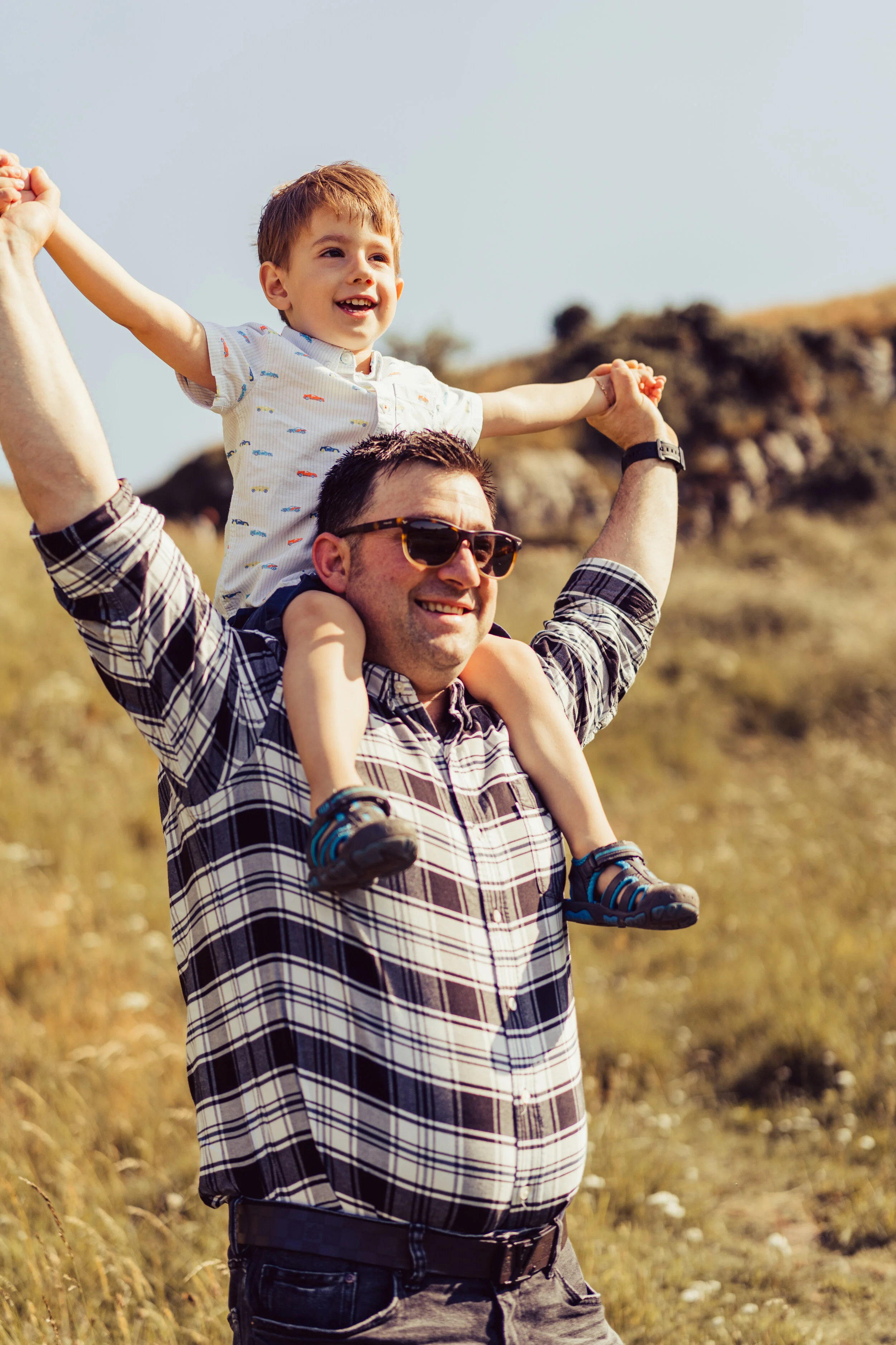 Family photoshoot on Arthur's Seat, Edinburgh