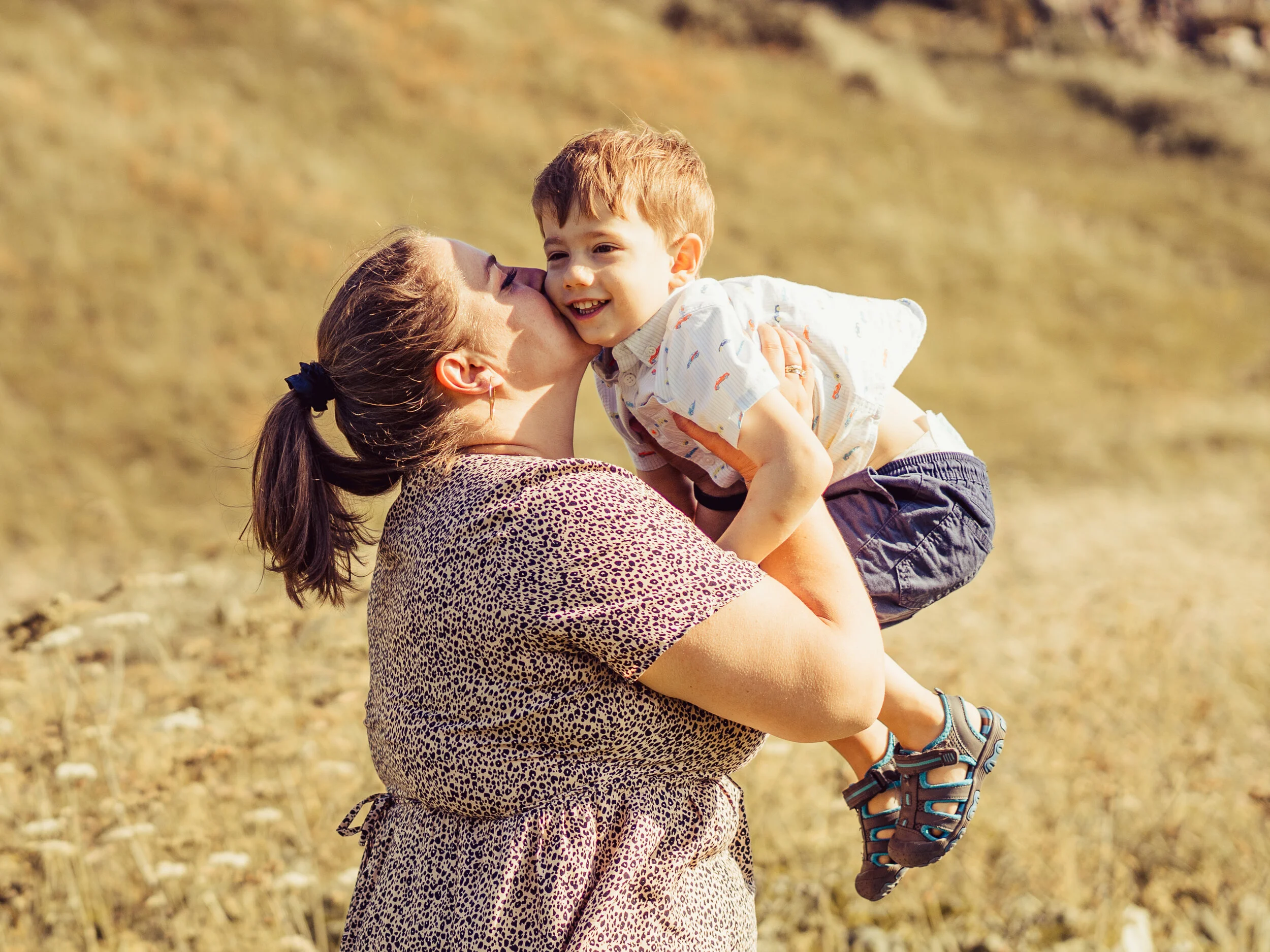 Family photoshoot on Arthur's Seat, Edinburgh