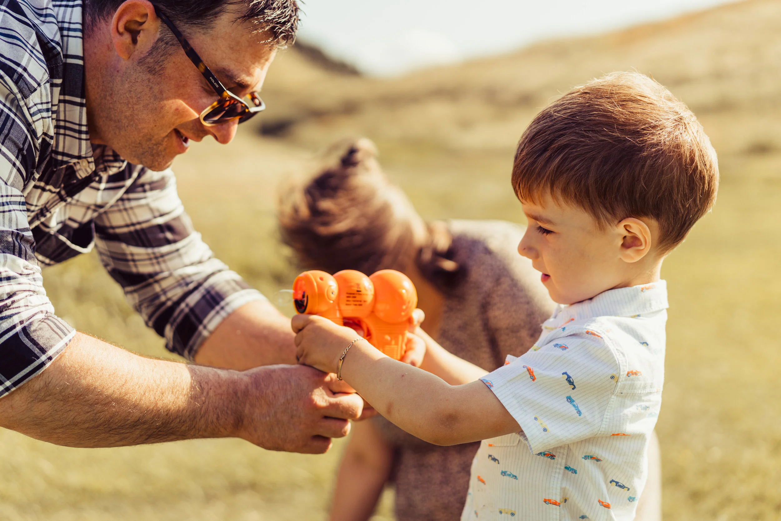 Family photoshoot on Arthur's Seat, Edinburgh