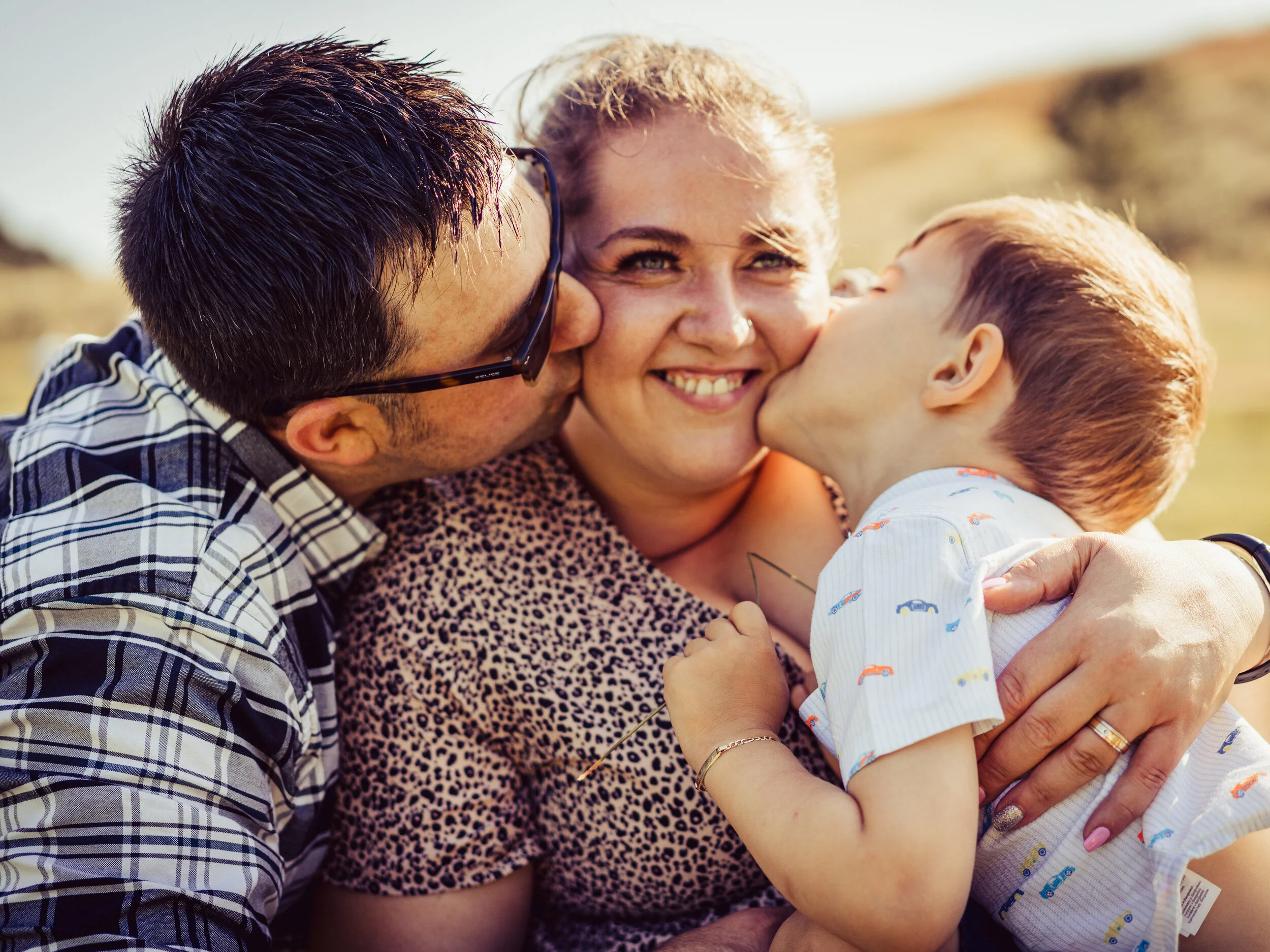 Family photoshoot on Arthur's Seat, Edinburgh